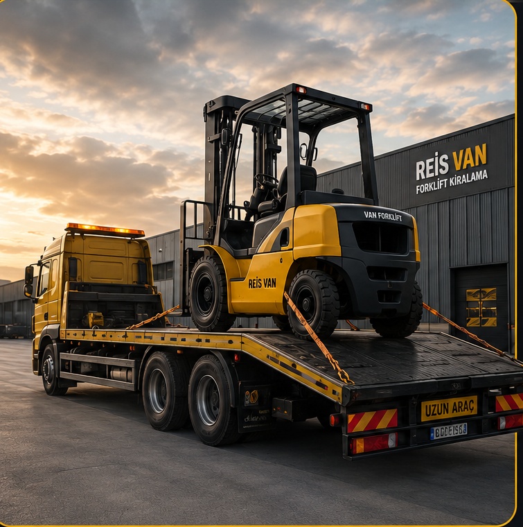 Forkliftleriniz Çekici ile Güvenle Sahaya Ulaştırılır